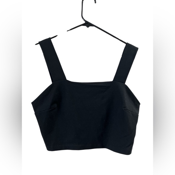 Tahari black tank top crop top - Picture 1 of 4